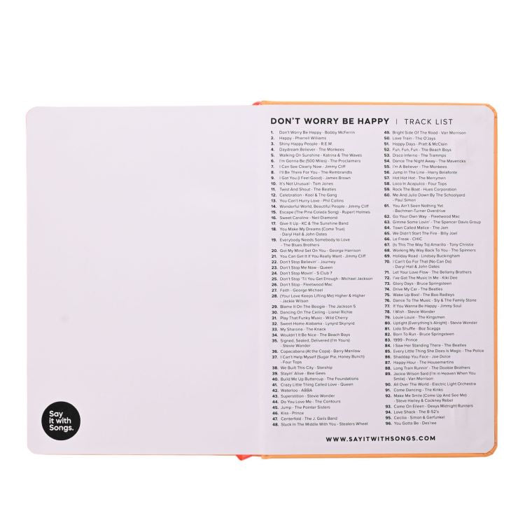 Photoframesandart Say It With Songs Notebook | Don't Worry Be Happy
