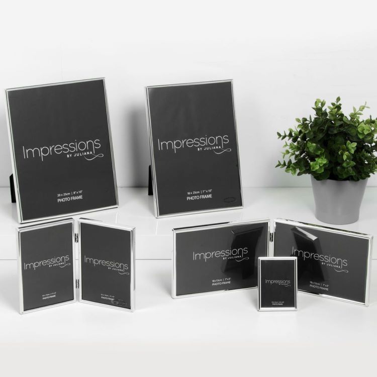 Photoframesandart Silver Plated Fine Double Hinged Photo Frames | 7X5"