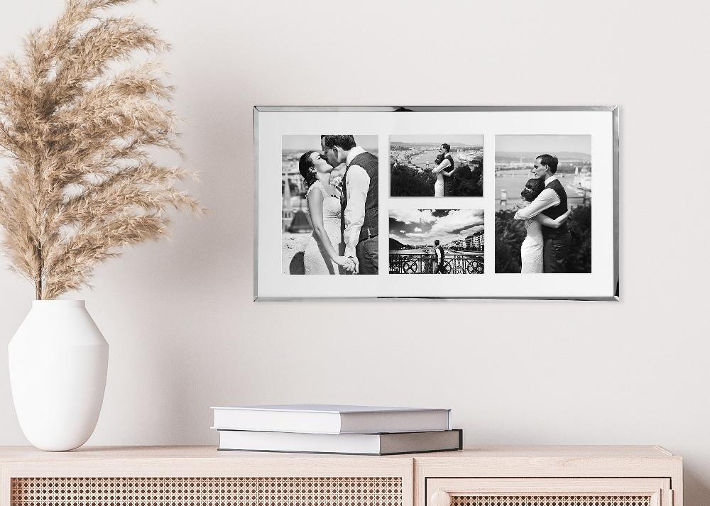 photoframesandart Silver Plated Fine Multi Photo Frame - 4 apertures