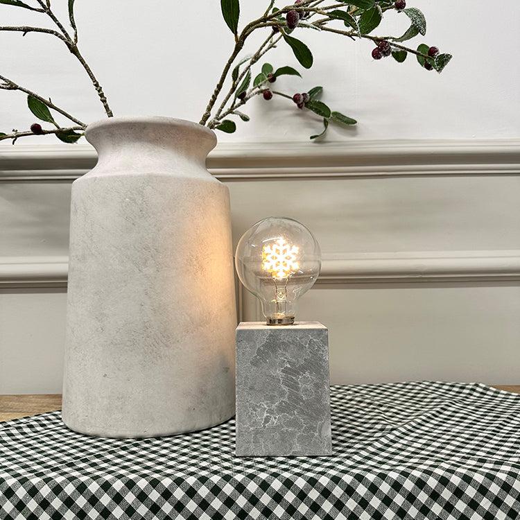 photoframesandart Snowflake Light Bulb Table Light | LED