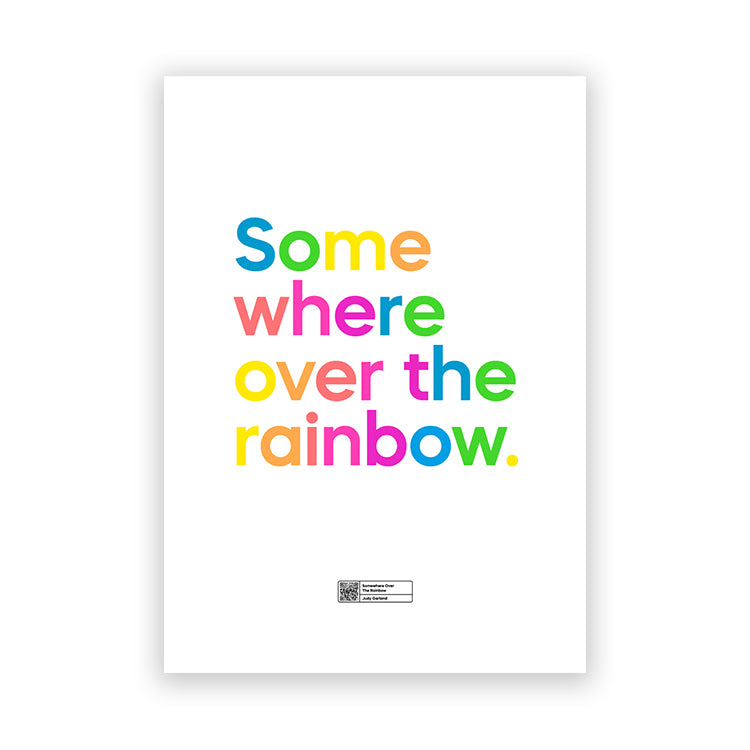 photoframesandart Somewhere Over The Rainbow by Say It With Songs