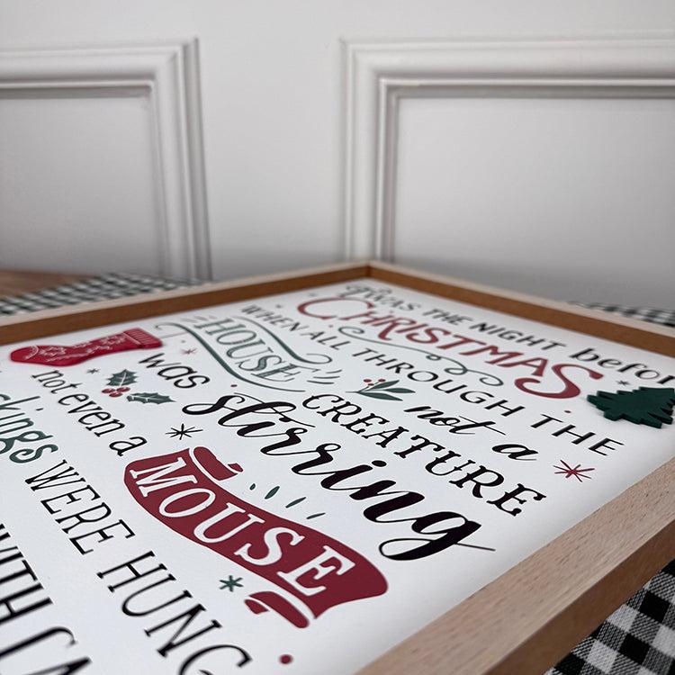 Photoframesandart Twas The Night Before Christmas | Wooden Plaque