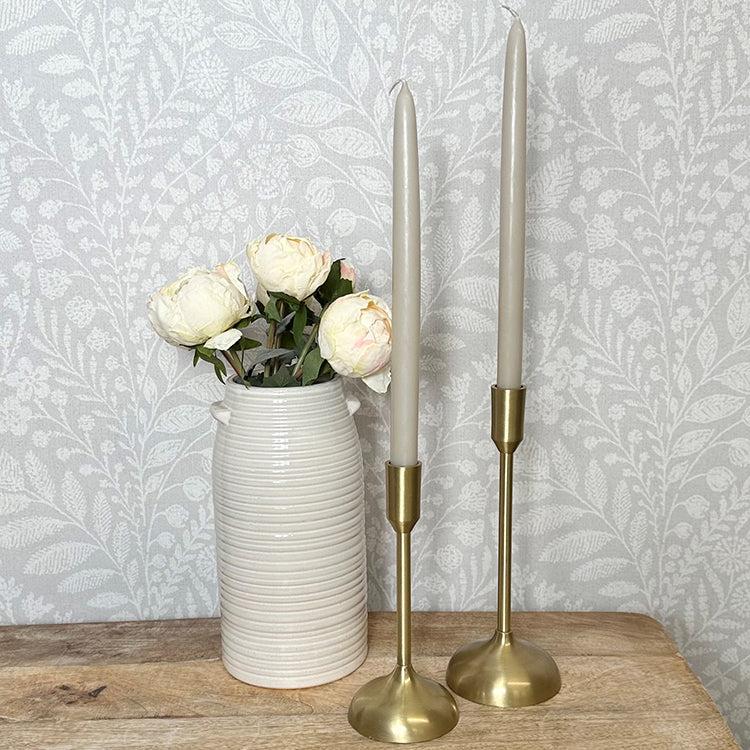 Photoframesandart Vintage Style Metal Candlesticks | Gold