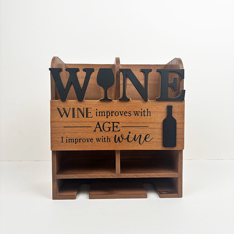 Photoframesandart Wine Bottle & Glass Holder | 2 Styles
