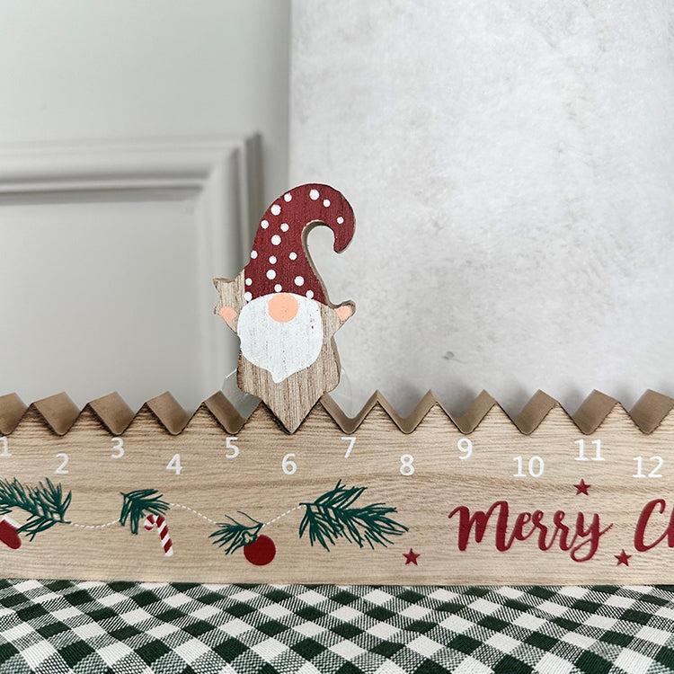 Photoframesandart Wooden Christmas Advent Decoration | Merry Christmas Gonk