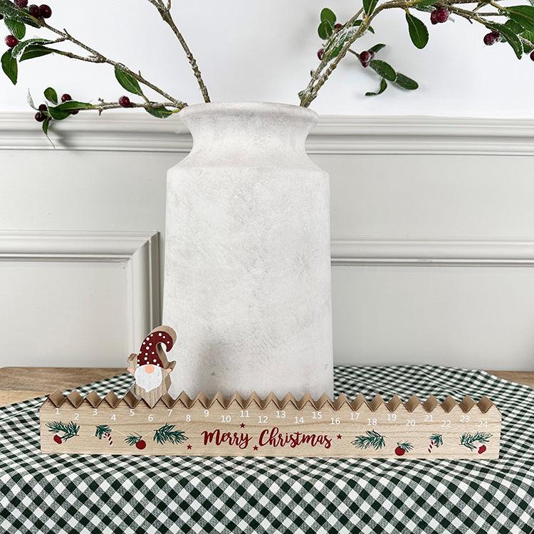 photoframesandart Wooden Christmas Advent Decoration | Merry Christmas Gonk