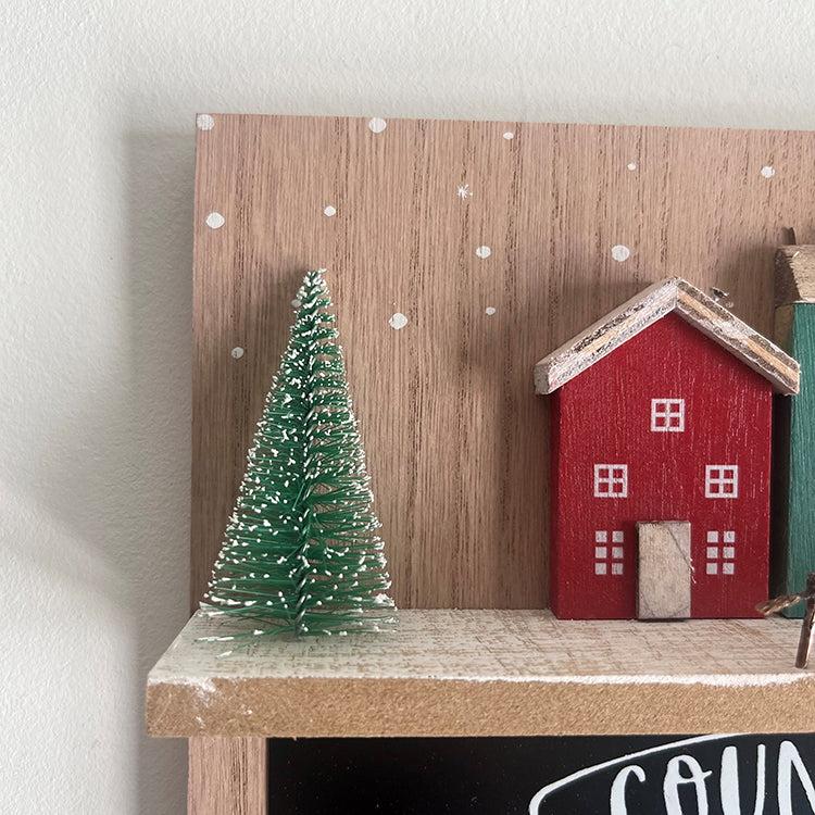 Photoframesandart Wooden Christmas Countdown Decoration | Village
