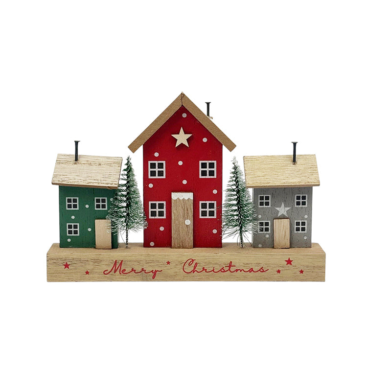 Photoframesandart Wooden Christmas Street | Merry Christmas