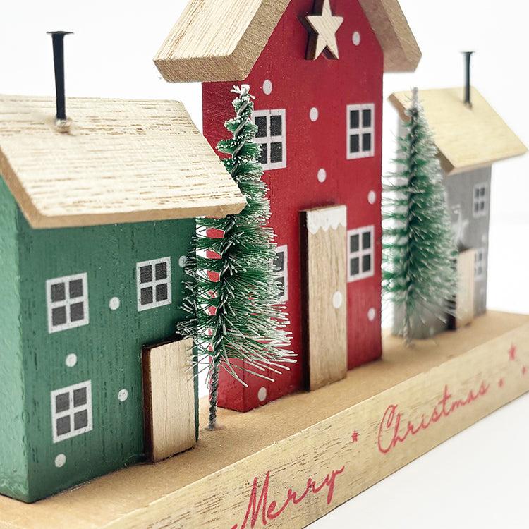 Photoframesandart Wooden Christmas Street | Merry Christmas