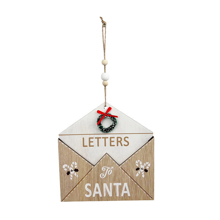 Photoframesandart Wooden "Letter To Santa" Hanging Decoration