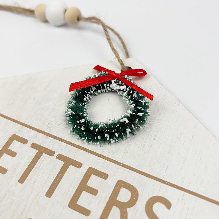 Photoframesandart Wooden "Letter To Santa" Hanging Decoration