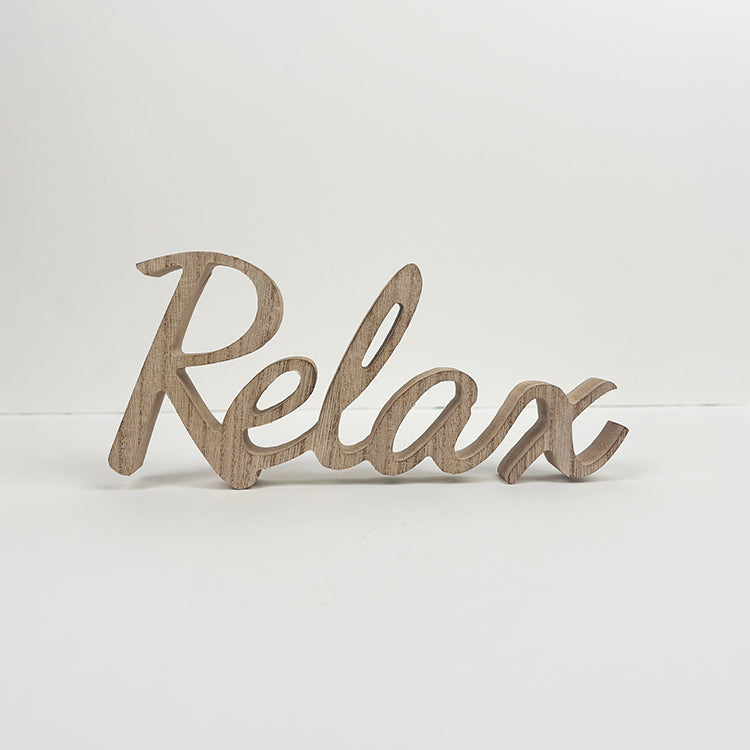 Photoframesandart Wooden Word Deco | Unwind Soak Or Relax