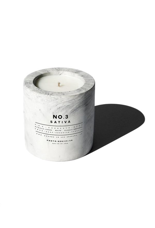 photogenics co NO.3 SATIVA CONCRETE CANDLE