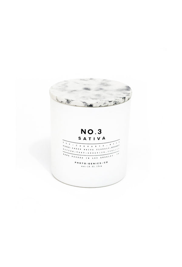 photogenics co NO.3 SATIVA GLASS CANDLE