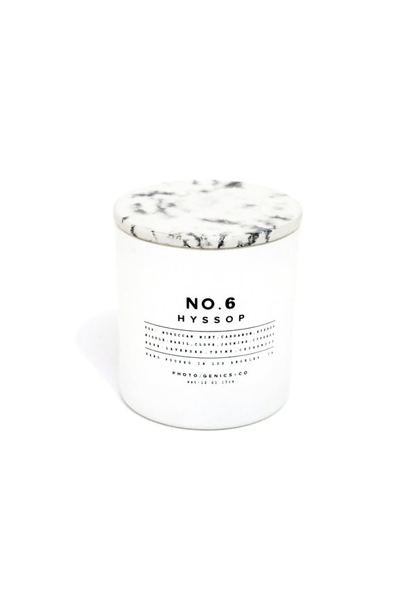 photogenics co NO.6 HYSSOP GLASS CANDLE
