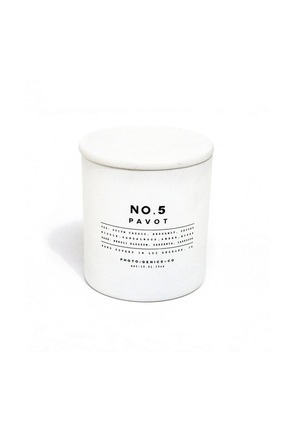 photogenics co NO.O5 PAVOT GLASS CANDLE