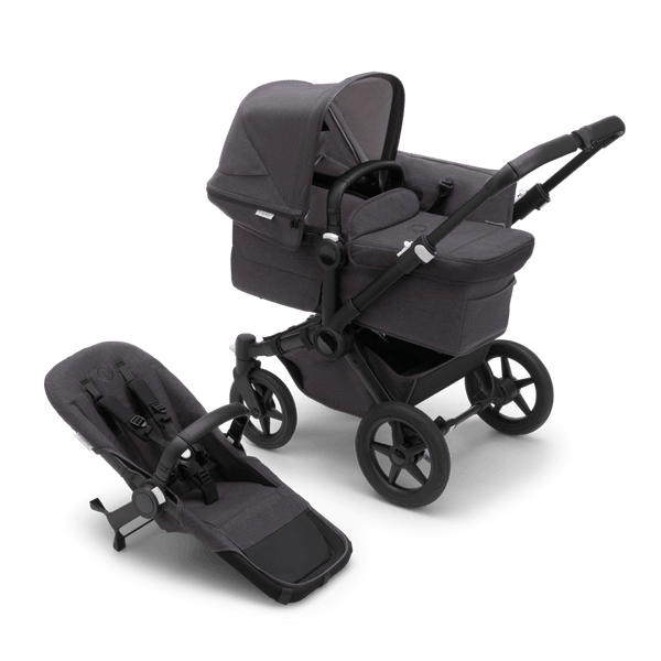 piccolino Bugaboo Donkey 5 Stroller - Mineral Washed Black Midnight Black