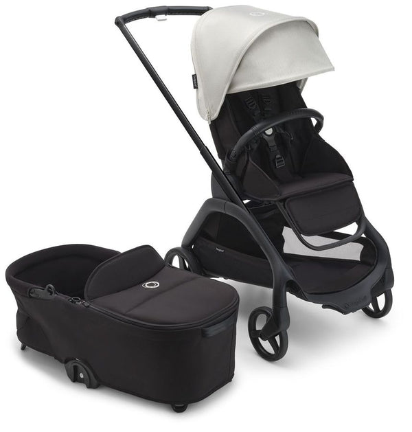 Piccolino Bugaboo Dragonfly Complete Stroller + Bassinet Black/Midnight Black/Misty White