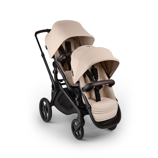 piccolino Bugaboo Kangaroo Complete Double Stroller Black / Desert Taupe
