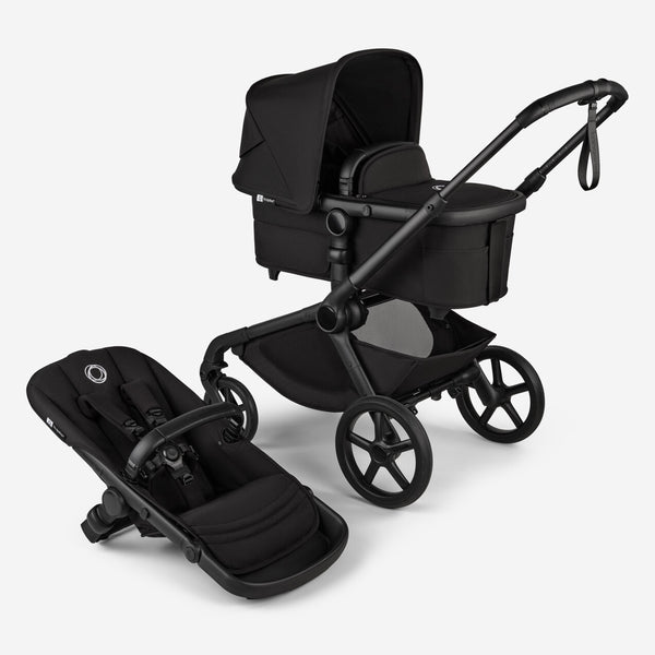 Piccolino Bugaboo Kangaroo Complete Stroller Black / Dark Cherry