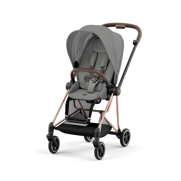 piccolino Cybex Mios 3 Complete Stroller - Rose Gold Deep Black
