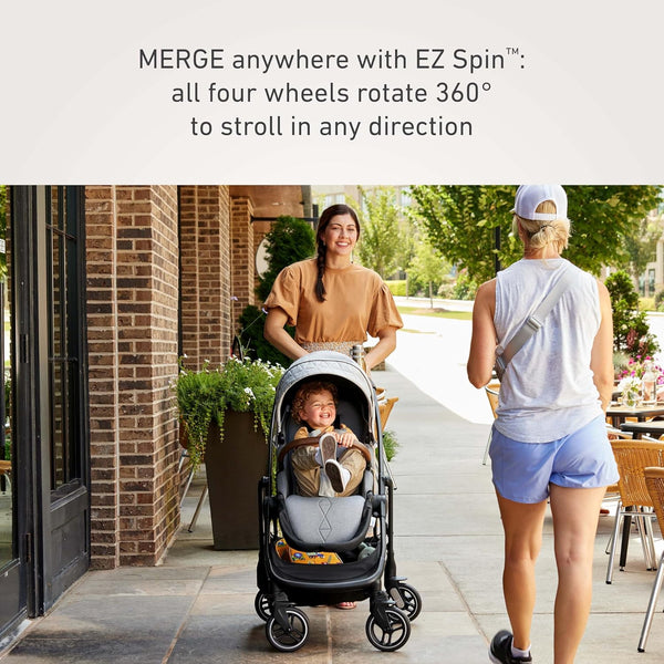 Piccolino Graco Premier Modes Merge Stroller Featuring EZ Spin Wheels That Move Like A Roller Bag Midtown