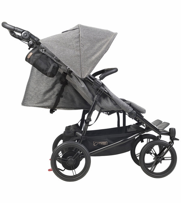 Piccolino Mountain Buggy Duet Luxury Stroller With Satchel & Bag Clips Herringbone