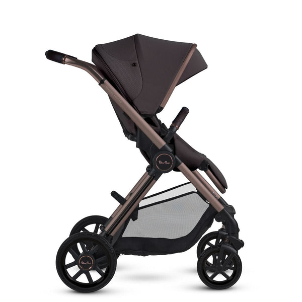 Piccolino Silver Cross Reef 2 Stroller + Folding Bassinet Bundle Ganache