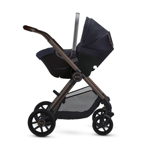 Piccolino Silver Cross Reef 2 Stroller + Folding Bassinet Bundle Ganache