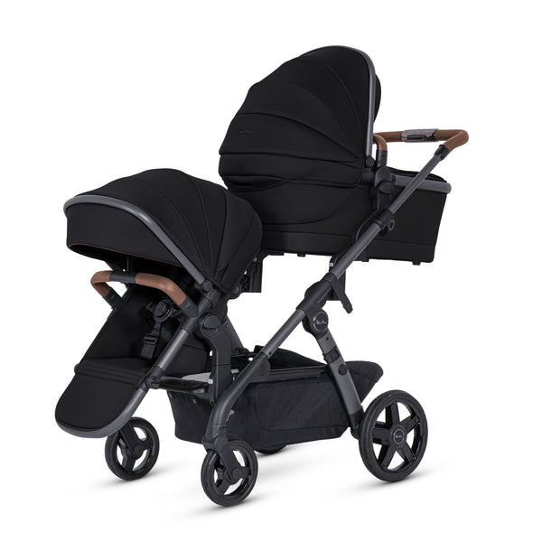 Piccolino Silver Cross Wave 3 Single To Double Stroller Licorice