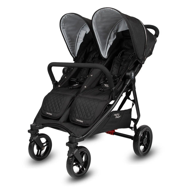 piccolino Valco Baby Slim Twin Stroller in Licorice