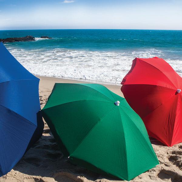 picnic time 5.5 Ft. Portable Beach Umbrella Navy Blue