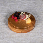 Picnic Time Acacia Brie Cheese Cutting Board & Tools Set