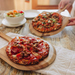 Picnic Time Acacia Personal Pizza Peel Serving Board Paddle Set Of 2