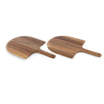 Picnic Time Acacia Personal Pizza Peel Serving Board Paddle Set Of 2
