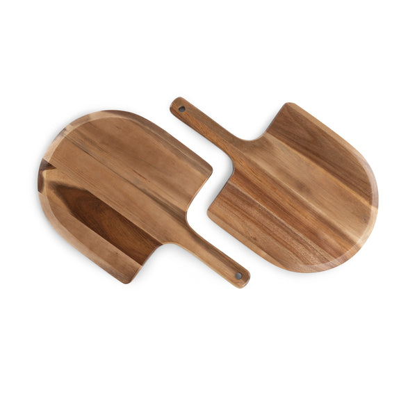 picnic time Acacia Personal Pizza Peel Serving Board Paddle Set of 2