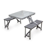 Picnic Time Aluminum Portable Picnic Table With Seats