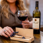 Picnic Time Barolo Waiter-style Corkscrew In Ashwood Box