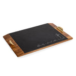 Picnic Time Beauty & The Beast - Covina Acacia And Slate Serving Tray