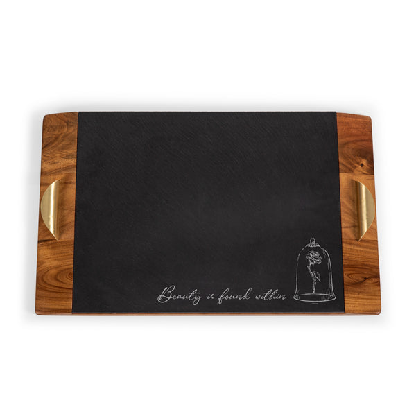 picnic time Beauty & the Beast - Covina Acacia and Slate Serving Tray