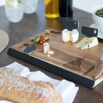 Picnic Time Beauty & The Beast - Delio Acacia Cheese Cutting Board & Tools Set
