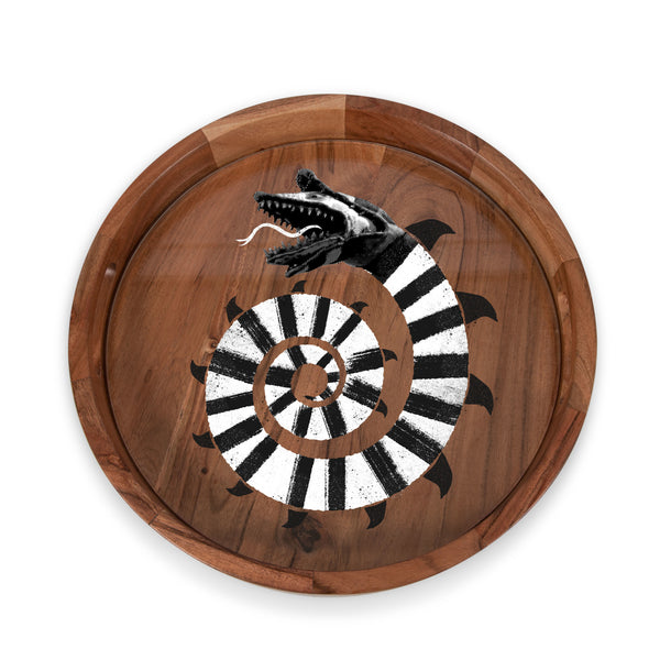 picnic time Beetlejuice Sandworm - Barista Serving Tray with Glass Insert