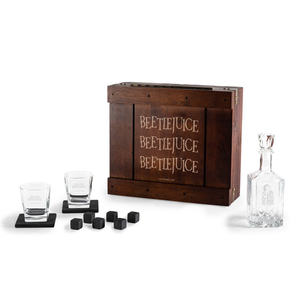 picnic time Beetlejuice - Whiskey Box Gift Set with Decanter