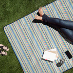 Picnic Time Blanket Tote Outdoor Picnic Blanket Red With Black Flap