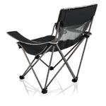Picnic Time Campsite Camp Chair Navy Blue With Gray Accents