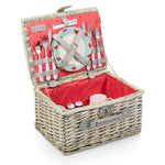 Picnic Time Catalina Picnic Basket Red & White Plaid Pattern