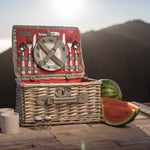 Picnic Time Catalina Picnic Basket Red & White Plaid Pattern