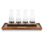Picnic Time Cava Wine Tasting Kit With 4 Glass Carafes