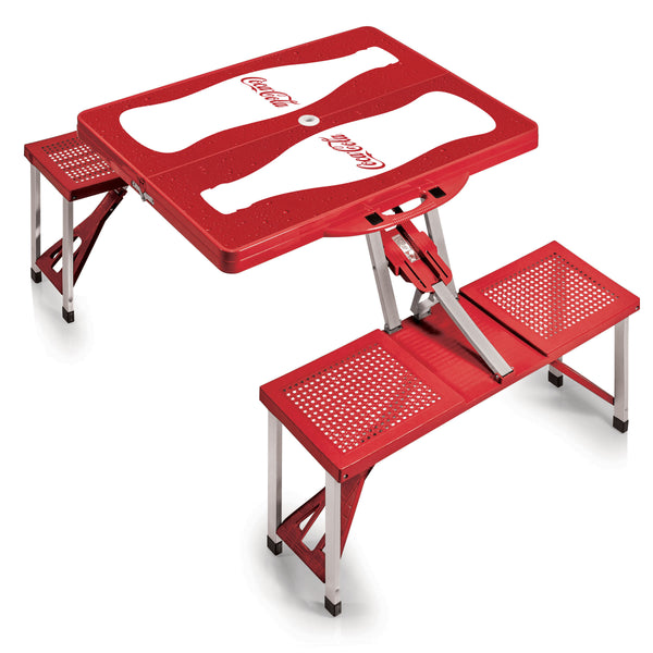 picnic time Coca-Cola Bottle - Picnic Table Portable Folding Table with Seats
