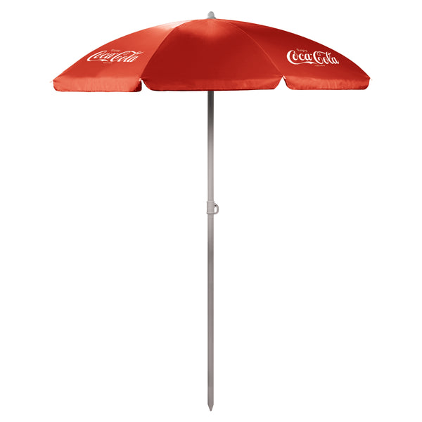 picnic time Coca-Cola Enjoy Coke - 5.5 Ft. Portable Beach Umbrella